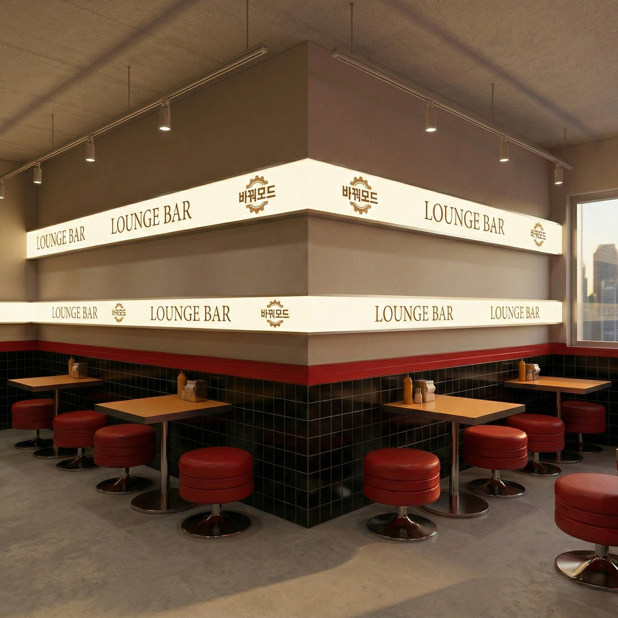 초박형 라인 띠보드